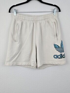 Adidas Originals Stacked Trefoil Earth Beige Shorts